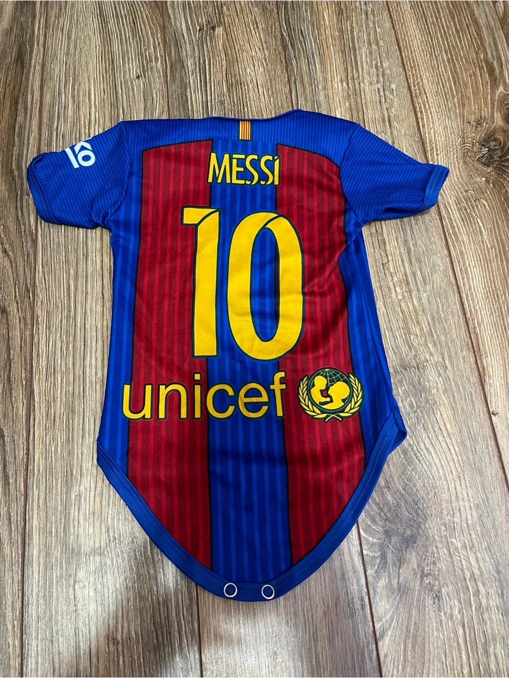 Baby FCB Messi onesie